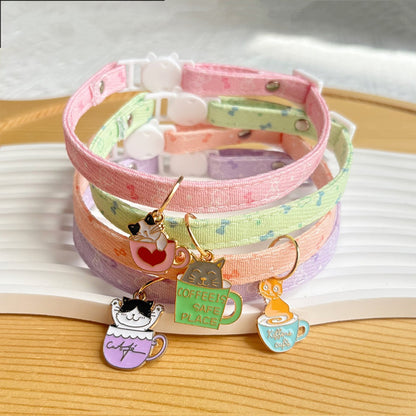 Mokka - Cute Princess Style Cat Collar with Pendant