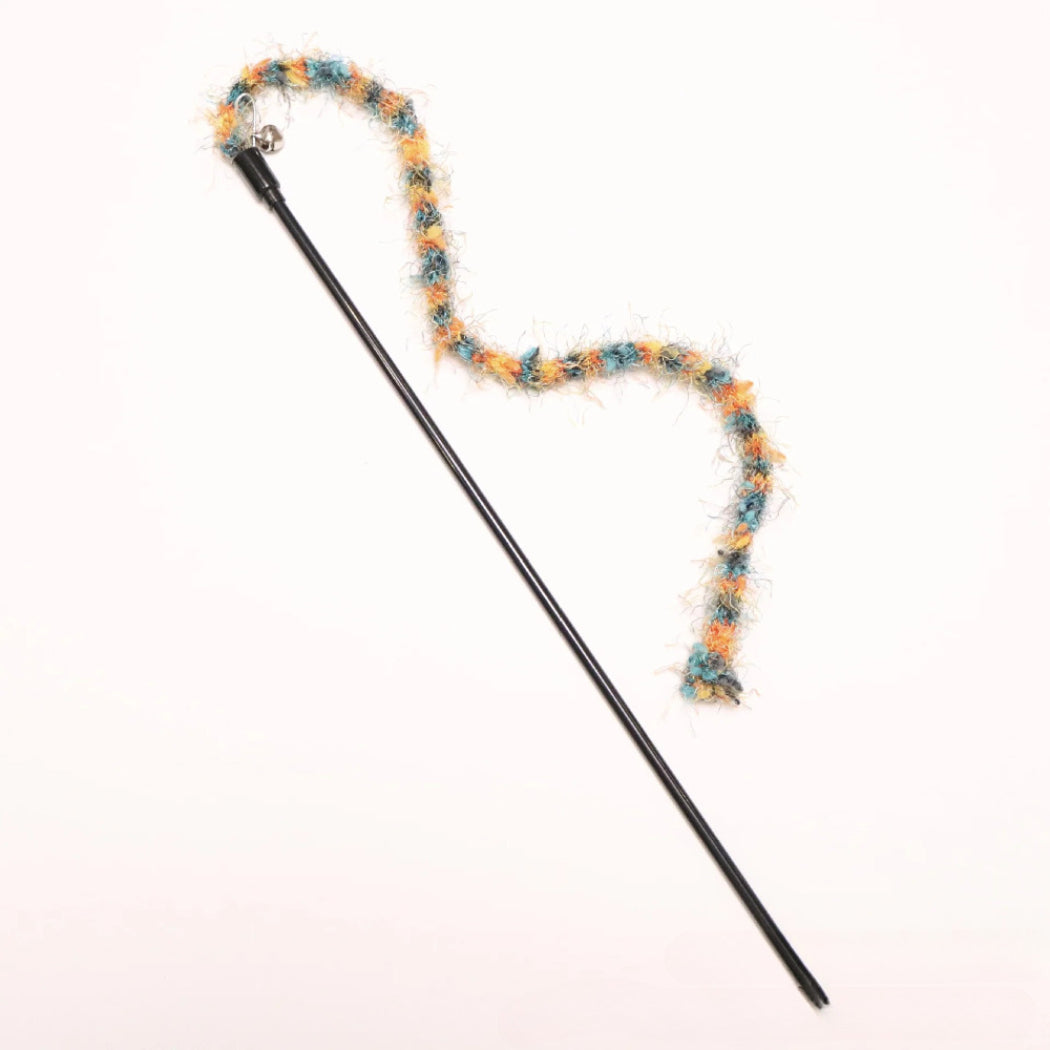 Moo - Colorful Fuzzy String Cat Teaser Wand