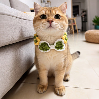 Mokka - Flower Detail Decorative Cat Collar
