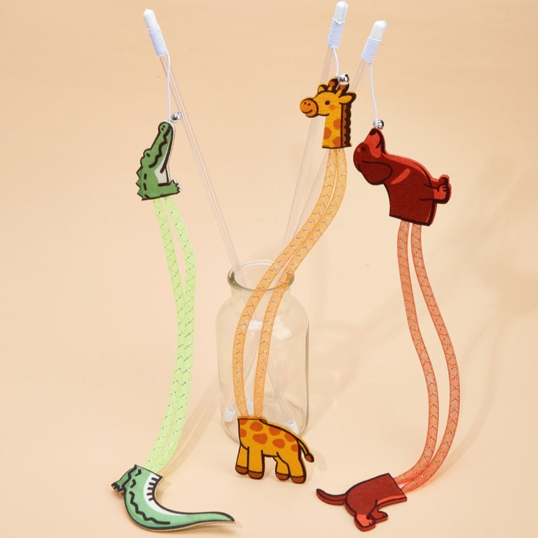 Moo - Safari Animal Cat Teaser Wand