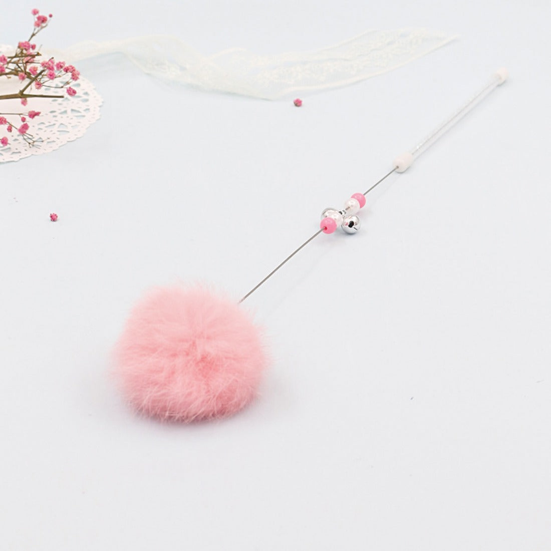 Moo - Colorful Pom-Pom Cat Teaser Wand