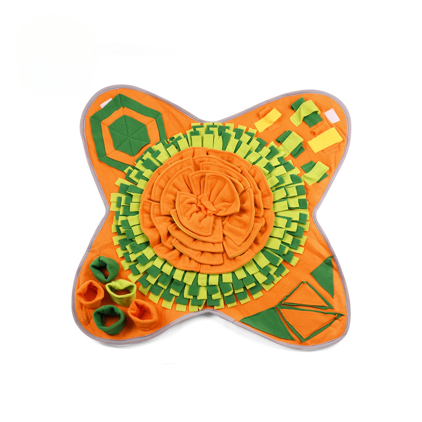 Snuffy - Orange Flower Pet Snuffle Mat