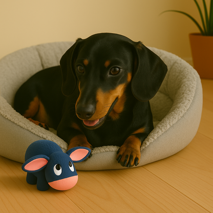 Petkin - Donkey Dog Toy | Squeaky Animal Chew Toy | Small Rubber Pet Toy