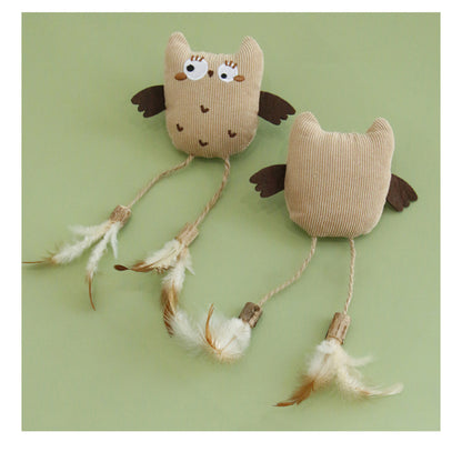 Moo - Owl Design Cat Toy