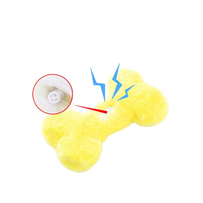 Petkin - Heart Bone-Shaped Plush Dog Toy