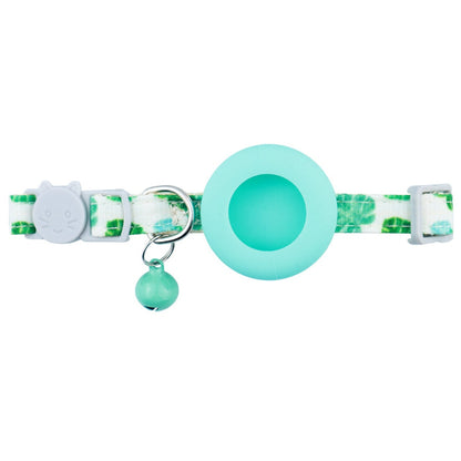 Mokka - Floral Airtag Holder Safety Buckle Cat Collar