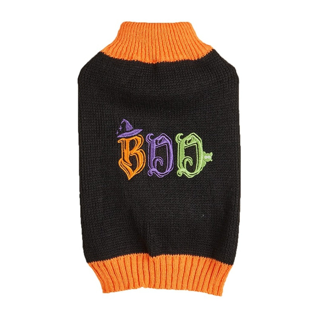 Ozzie - Thanksgiving Pattern Ribbed Neck Pet Sweater