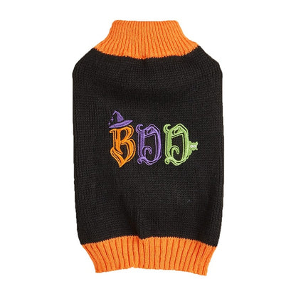 Ozzie - Thanksgiving Pattern Ribbed Neck Pet Sweater