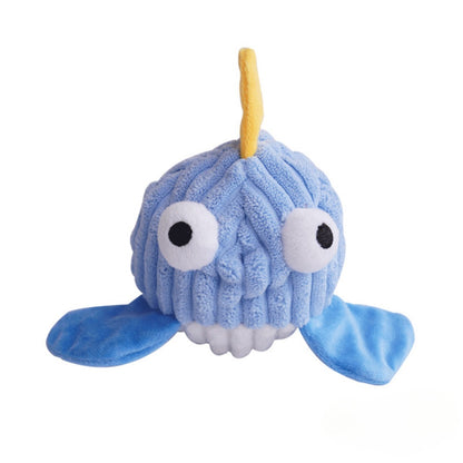 Petkin – Sea Animal Squeaky Plush Dog Toy