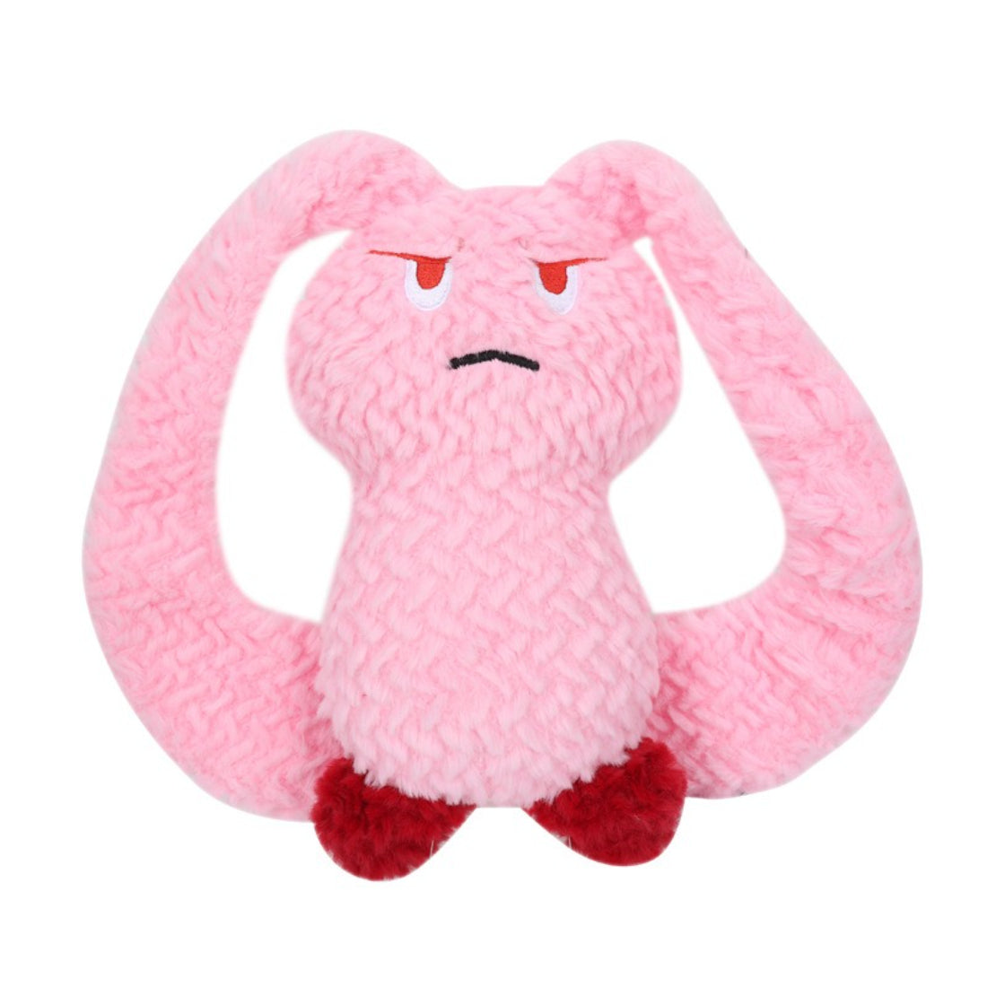 Dog playing tug-of-war with Petkin Funny Plush Tug Dog Toy outdoors