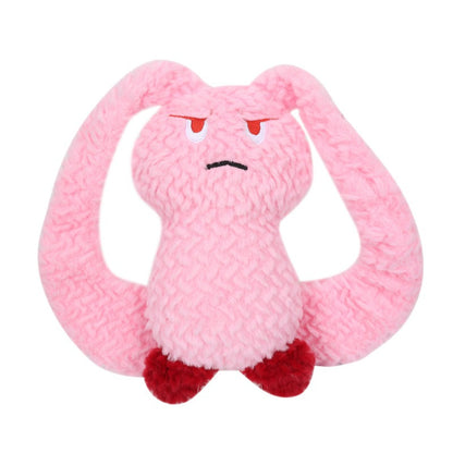 Dog playing tug-of-war with Petkin Funny Plush Tug Dog Toy outdoors