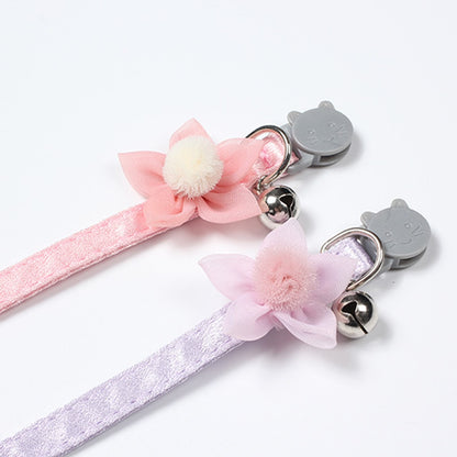 Mokka - Princess Style Flower Cat Collar with Bell