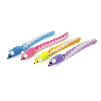 Moo - Rainbow Tail Mouse Cat Toy