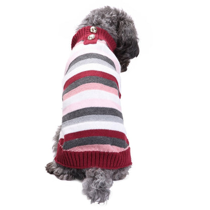 Ozzie - Colorful Striped Dog Sweater