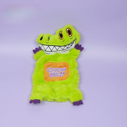 Petkin - Crocodile Shaped Dog Plush Toy