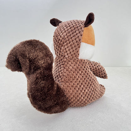 Petkin - Plush Squirrel Dog Toy – Soft & Textured for Gentle Chewing