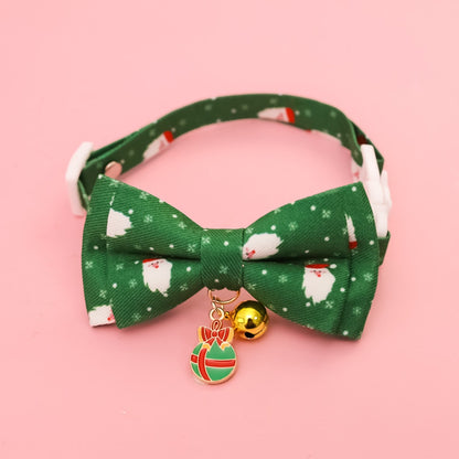 Christmoo - Christmas Bow Bell Adjustable Cat Collar
