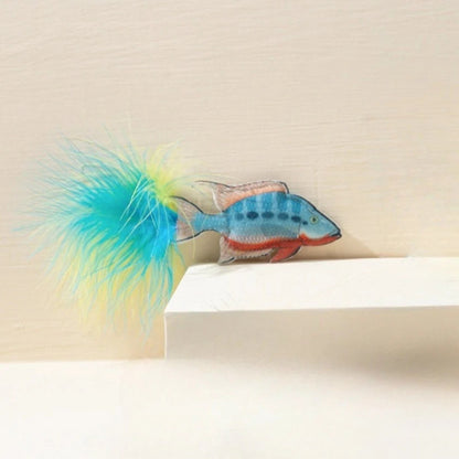 Moo - Feather Tail Fish Cat Toy