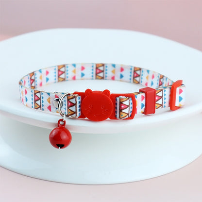 Mokka - Floral Print Cat Collar With AirTag Holder