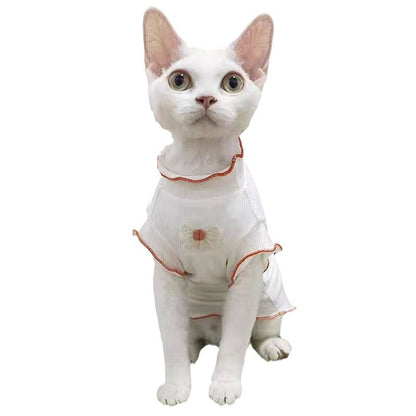 Ozzie - Pet Summer Bow Detail Princess T-Shirt