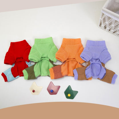 Ozzie - Letter Trim Color Block Dog Jumpsuit