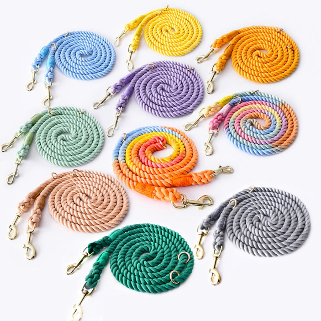 Loofie - 7.5ft Handsfree Colorful Rope Dog Leash