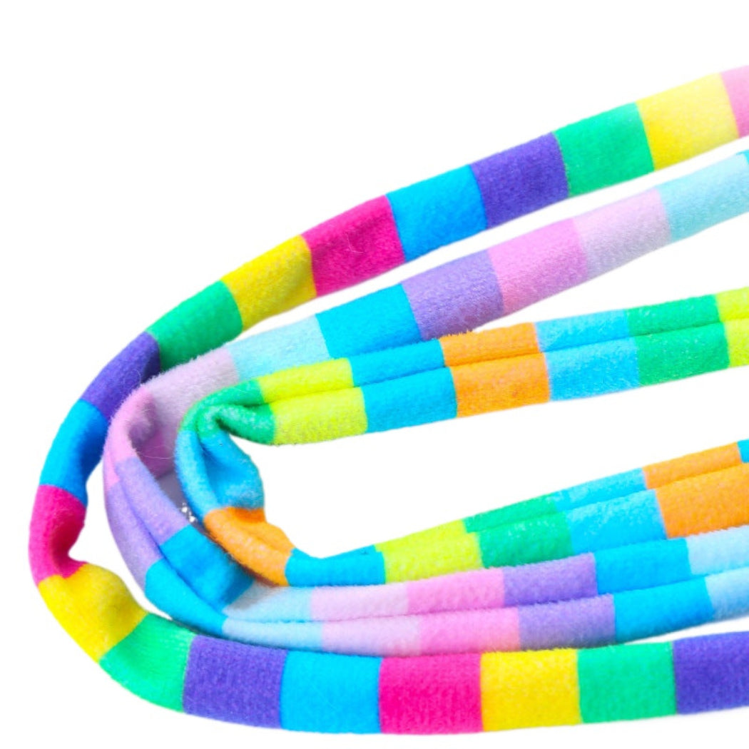 Moo - Rainbow Striped Bell Wand Cat Toy