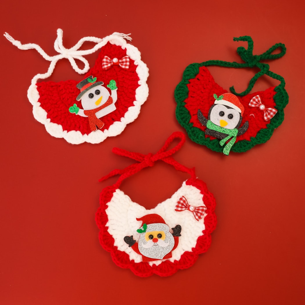 Christmoo - Santa Penguin Snowman Holiday Pet Bib