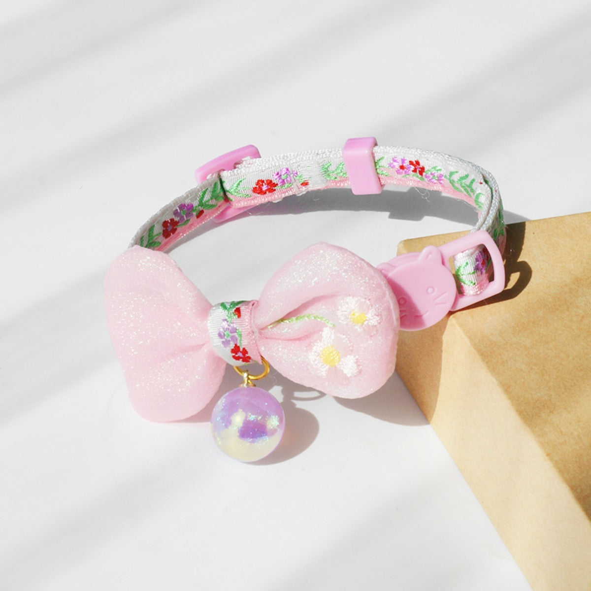 Mokka - Floral Bow Tie Cat Collars