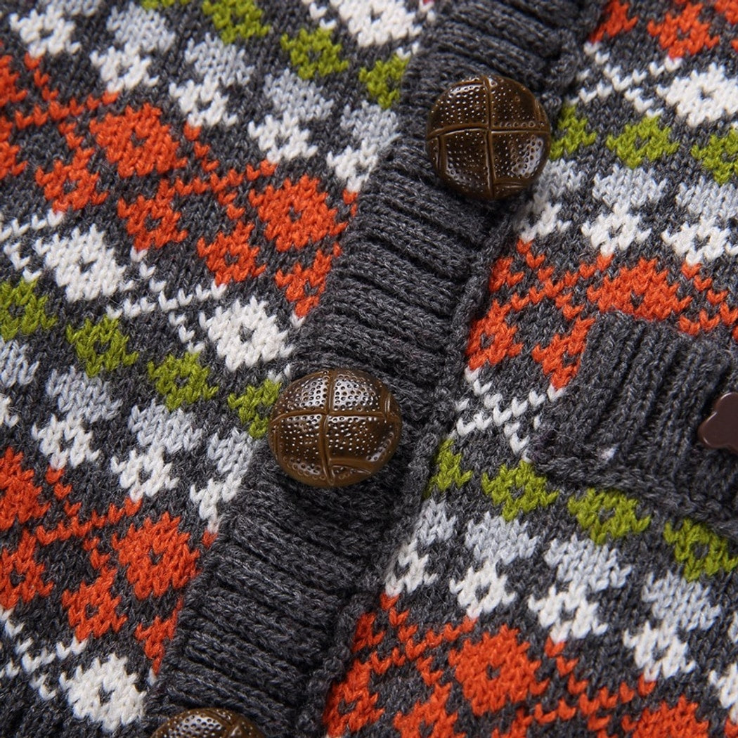 Ozzie - Plaid Knit Look Dog Sweater