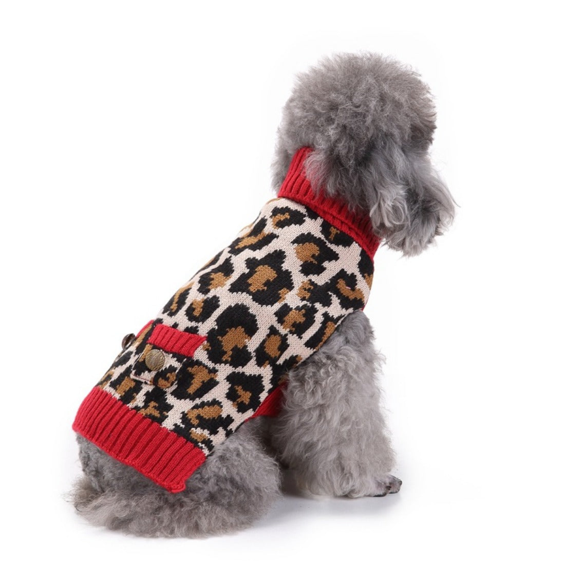 Ozzie - Chic Leopard Pet Sweater