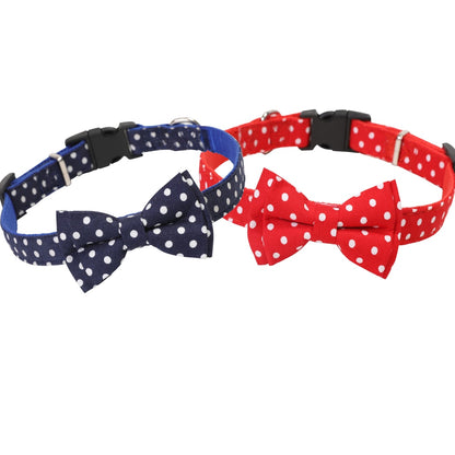 Mokka - Polka Dot Bow Detail Everyday Cat Collar
