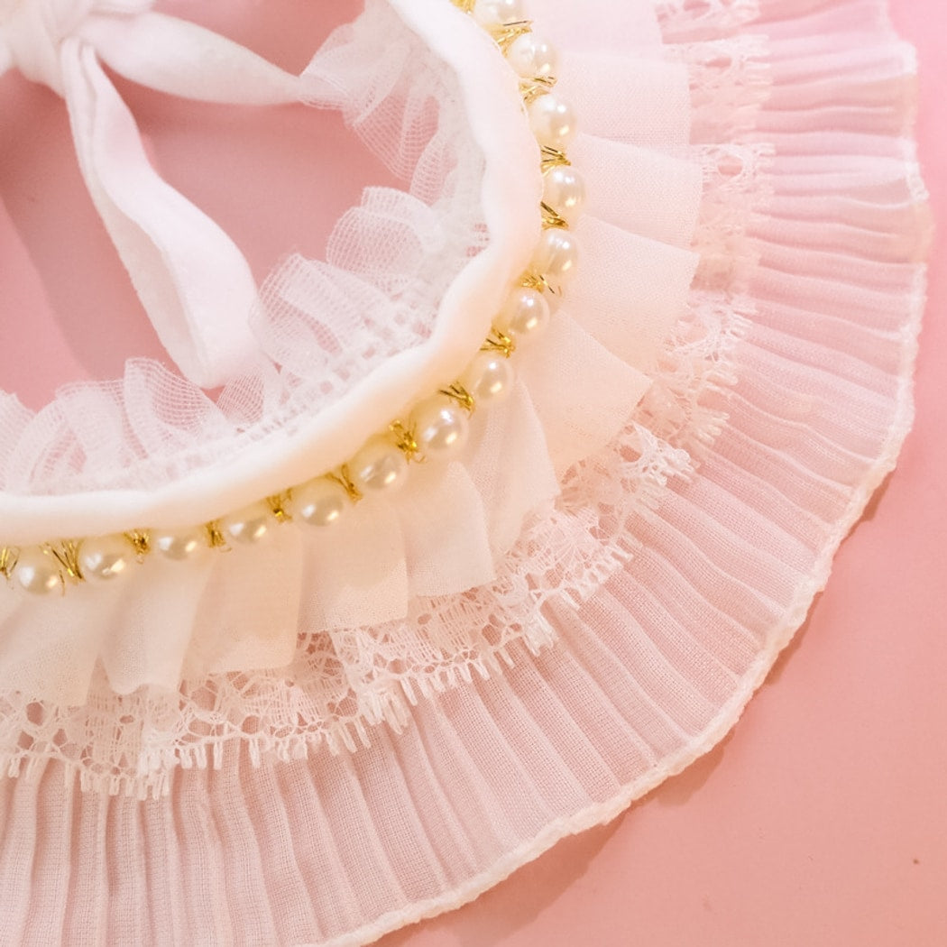 Mokka - Lace Ruffle Princess Style Cat Collar