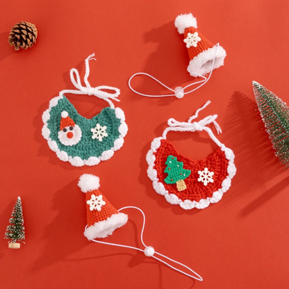 Mokka - Christmas Crochet Pet Bib