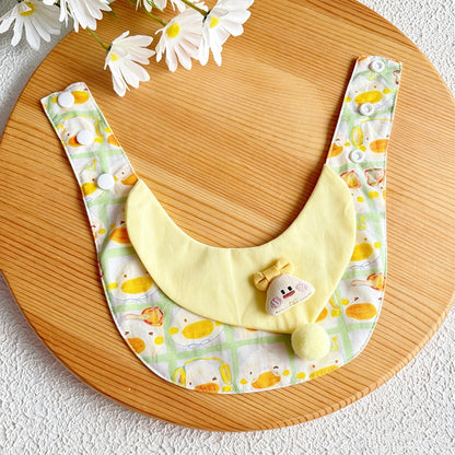 Mokka - Cute Yellow Duck Printed Pet Bib