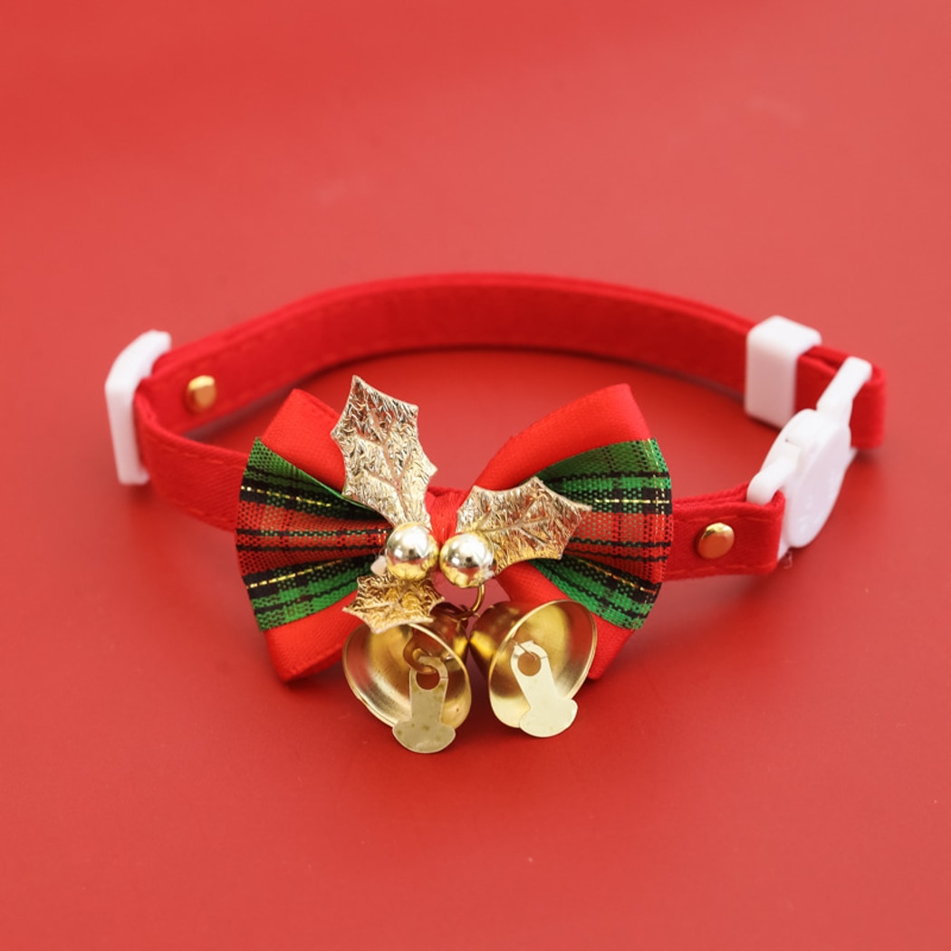 Christmoo - Christmas Bow Bell Cat Collar