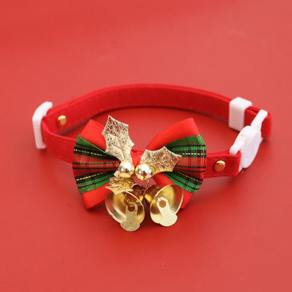 Christmoo - Christmas Bow Bell Cat Collar