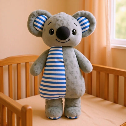 Close-up of Petkin textured animal dog plush toy showing detailed fabric texture