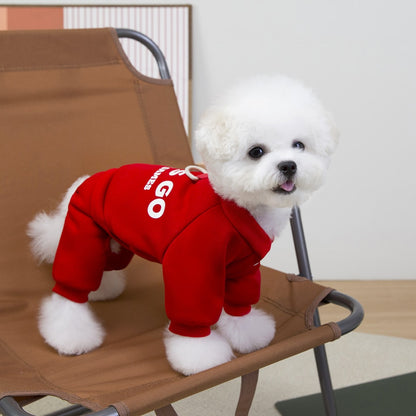 Ozzie - Printed Four-Leg Casual Pet Sweatshirt