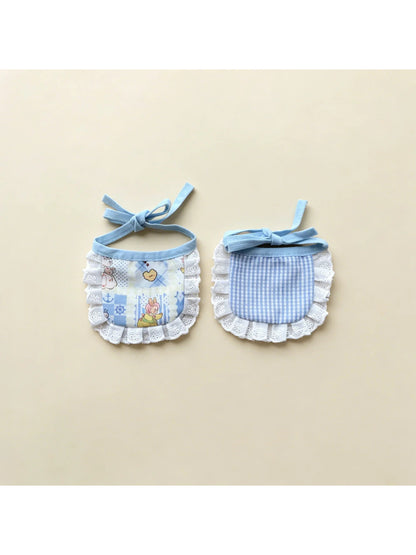 Mokka - Patterned Eyelet-Lace Ruffle Cat Neckwear