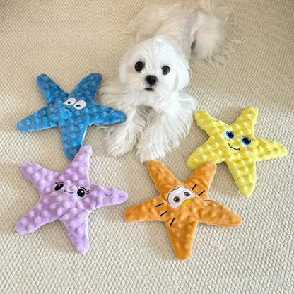 Petkin - Starfish Character Interactive Squeaky Dog Toy