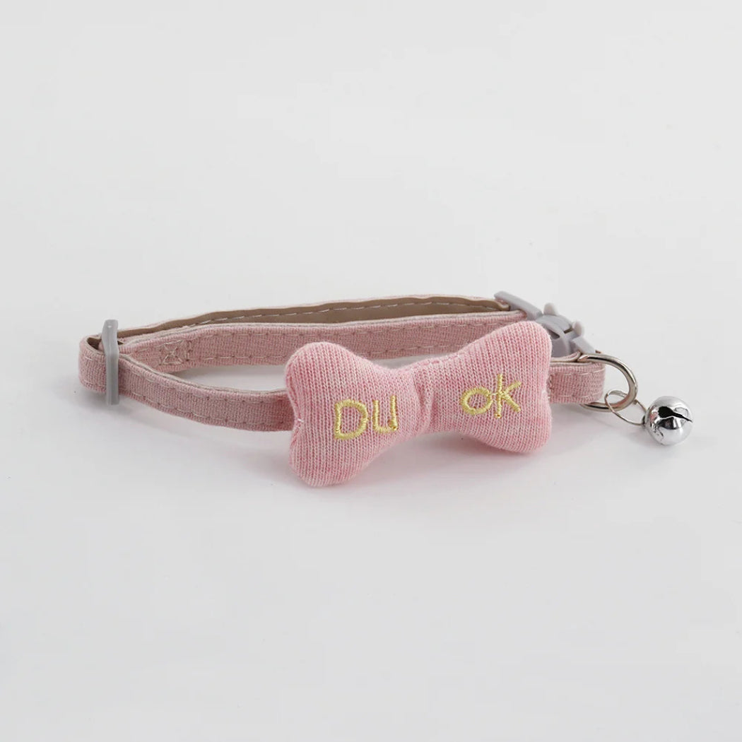 Mokka - Purple Bone Cat Collar with Bell