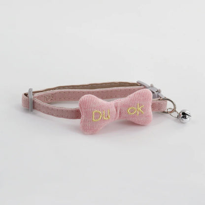 Mokka - Purple Bone Cat Collar with Bell