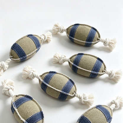 Petkin - Football Style Rope Knot Dog Toy