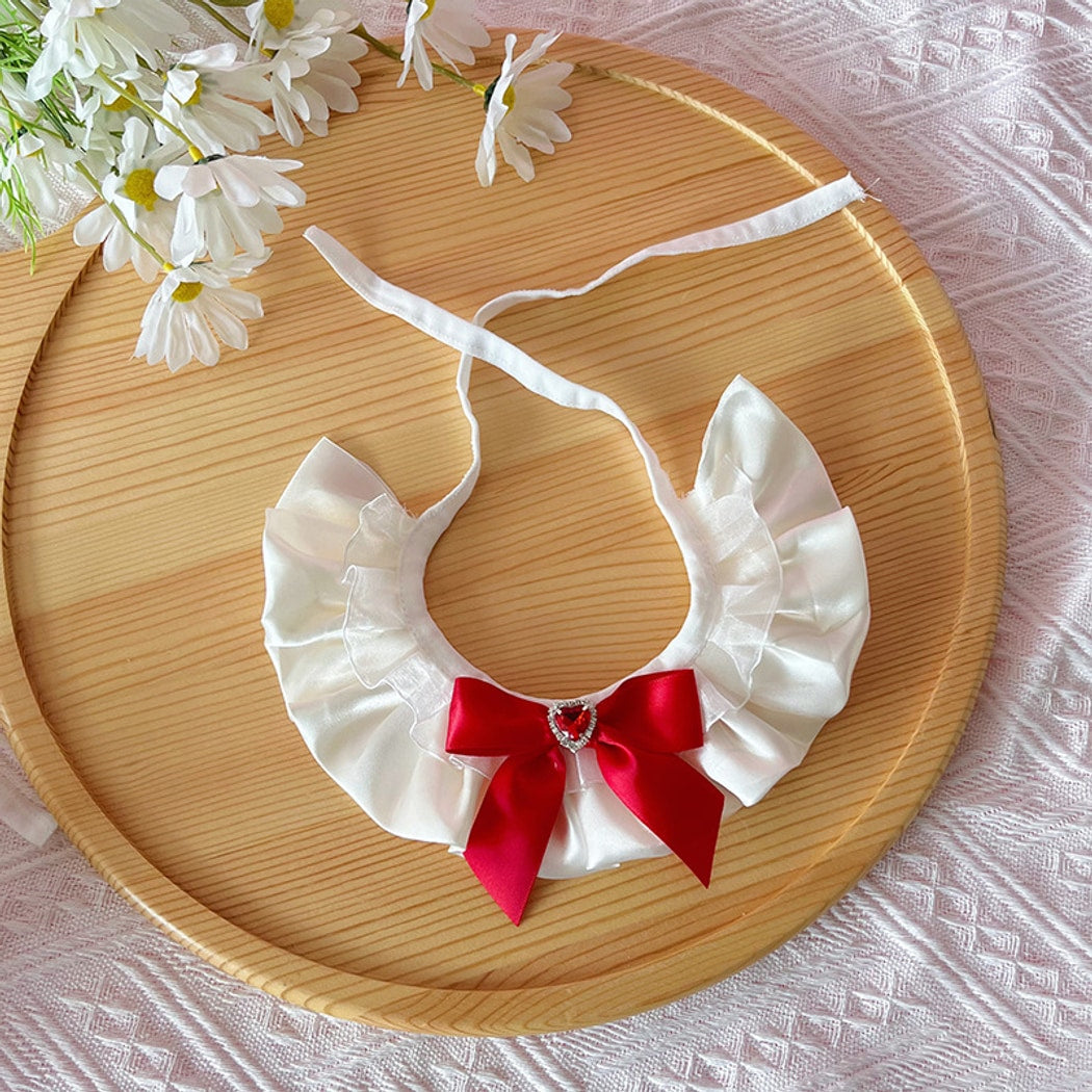 Mokka - Heart Bow Princess Style Cat Collar