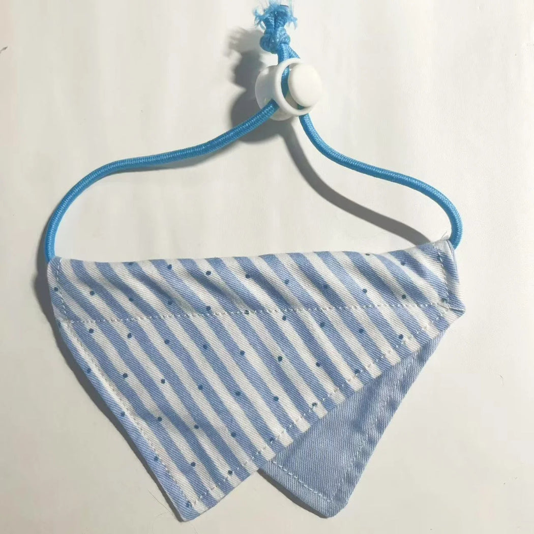 Mokka - Fresh Stripe Panel Bib Pet Neckwear