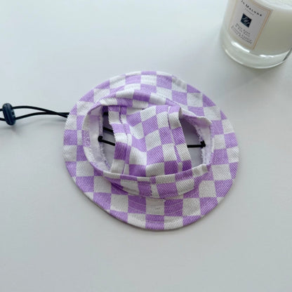 Ozzie -  Denim Plaid Pet Hat