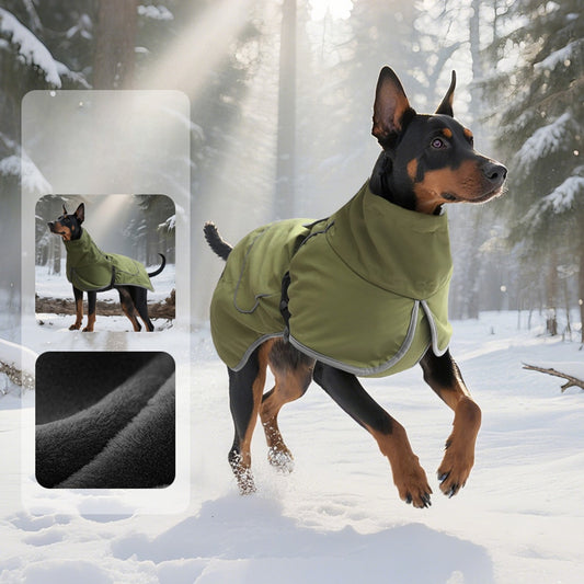 Ozzie - Fleece Lined Outdoor Winter Dog Jacket