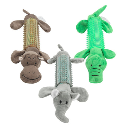 Petkin - Long Animal Shape Squeaky Toy for Dogs