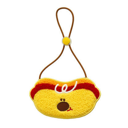 Close-up of Mokka cartoon bib collar showing colorful design for cats